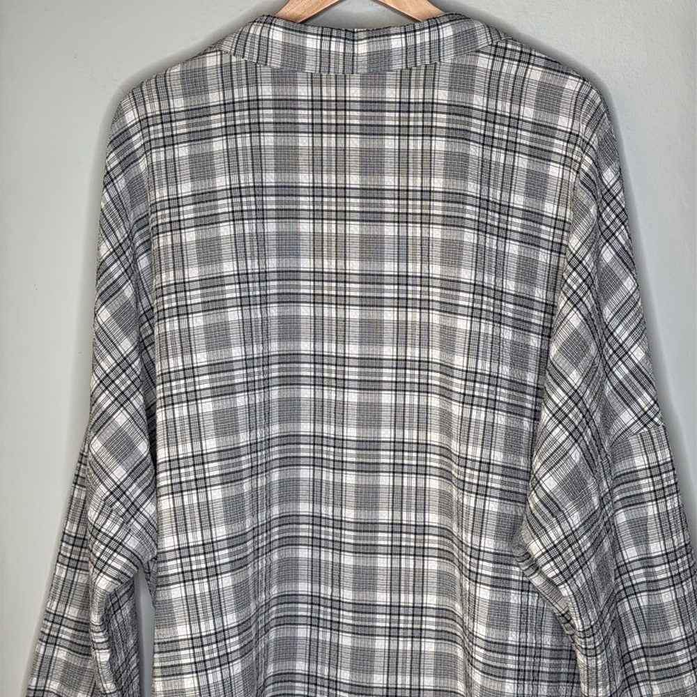 Show Me Your Mumu Lorolie Tunic Button Down Shirt in Black & White Size XL - Picture 7 of 9